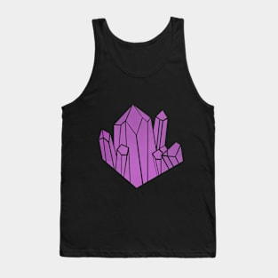 Purple Crystal Amethyst Gems Tank Top